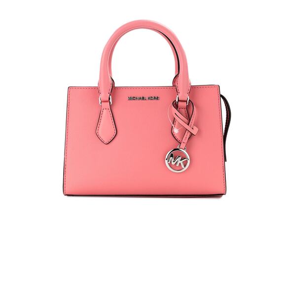 NWT Michael Kors Sheila Small Vegan Satchel Bag Tea Rose - One Size - Picture 1 of 2